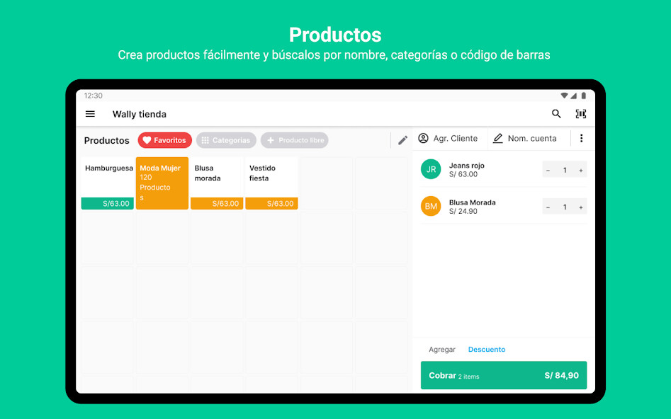 Run android online APK Wally: Punto de Venta Tablet from MyAndroid or emulate Wally: Punto de Venta Tablet using MyAndroid