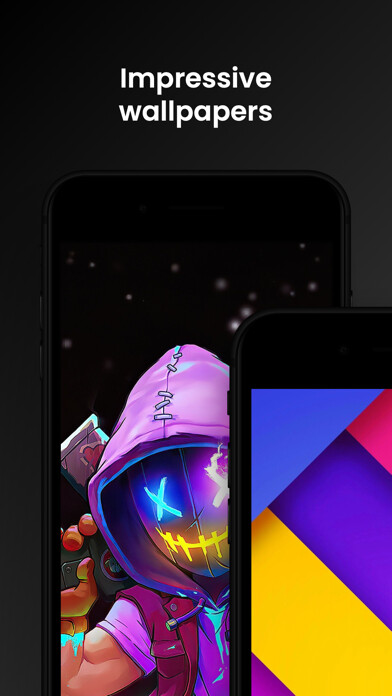 Emulate iPhone app Walpie - 4K Wallpapers using MyAndroid