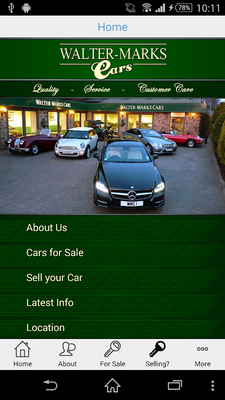 Emulate Android APK Walter Marks Cars