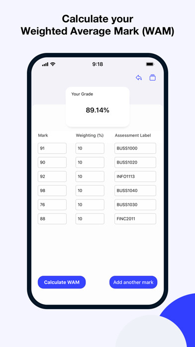 Emulate iPhone app WAM Calculator using MyAndroid