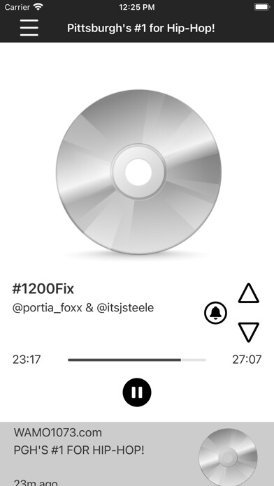 Emulate iPhone app WAMO 107.3 using MyAndroid