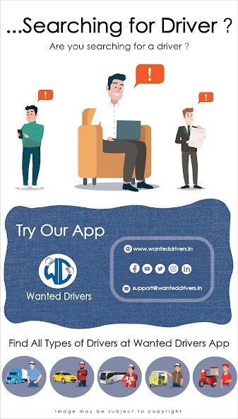 Run android online APK Wanted Drivers - Driver Jobs from MyAndroid or emulate Wanted Drivers - Driver Jobs using MyAndroid