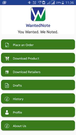 Run android online APK WantedNote - Salesman from MyAndroid or emulate WantedNote - Salesman using MyAndroid