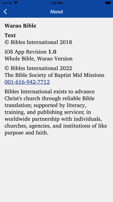 Emulate iPhone app Warao Bible using MyAndroid