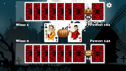 Emulate iPhone app War - Card War - Halloween using MyAndroid