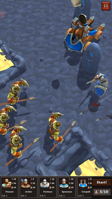 Emulate iPhone app War Cry! - Epic Simulator Game using MyAndroid