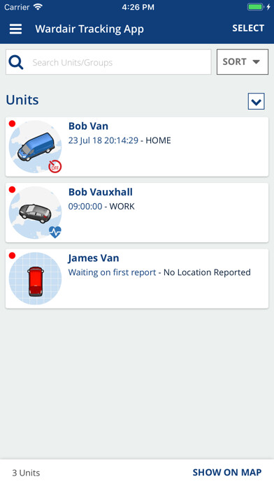 Emulate iPhone app Wardair Tracking using MyAndroid