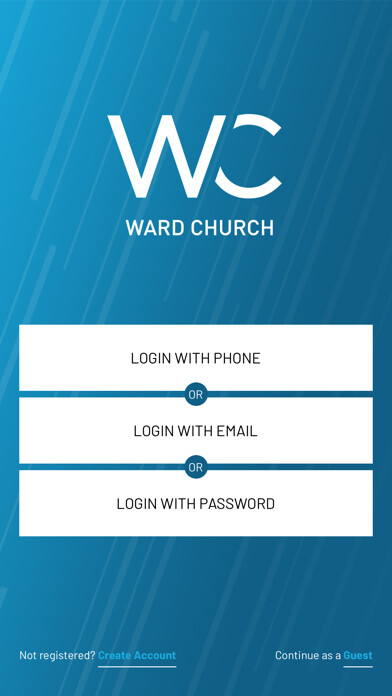 Emulate iPhone app Ward Church using MyAndroid