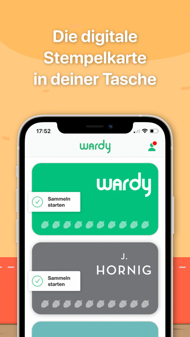 Emulate iPhone app Wardy - Deine Stempelkarte using MyAndroid Emulate iPhone app Wardy - Deine Stempelkarte using MyAndroid