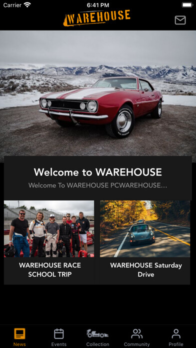 Emulate iPhone app WAREHOUSE Motorclub using MyAndroid Emulate iPhone app WAREHOUSE Motorclub using MyAndroid