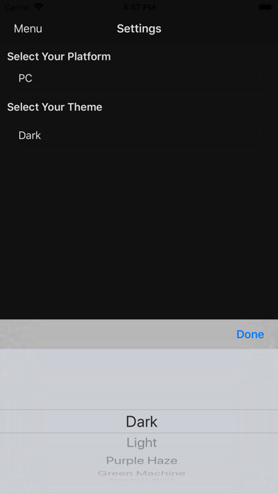 Emulate iPhone app Warframe Info using MyAndroid