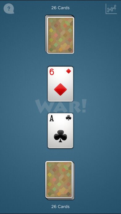 Emulate iPhone app War - Fun Classic Card Game using MyAndroid