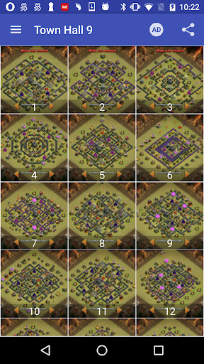 Run android online APK War layouts for Clash of Clans from MyAndroid or emulate War layouts for Clash of Clans using MyAndroid