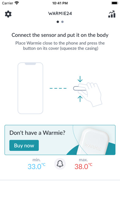 Emulate iPhone app WARMIE24 - Body Thermometer using MyAndroid Emulate iPhone app WARMIE24 - Body Thermometer using MyAndroid