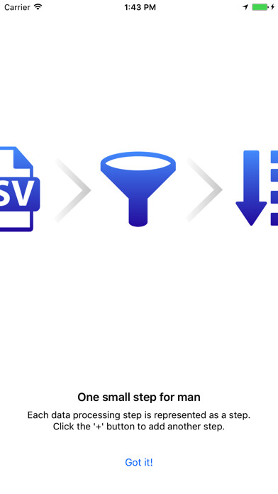 Emulate iPhone app Warp: lightspeed data analysis using MyAndroid