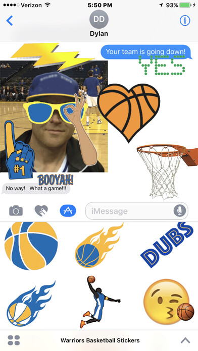 Emulate iPhone app Warriors Basketball Stickers using MyAndroid Emulate iPhone app Warriors Basketball Stickers using MyAndroid