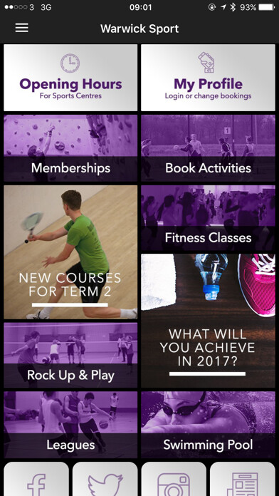 Emulate iPhone app Warwick Sport using MyAndroid