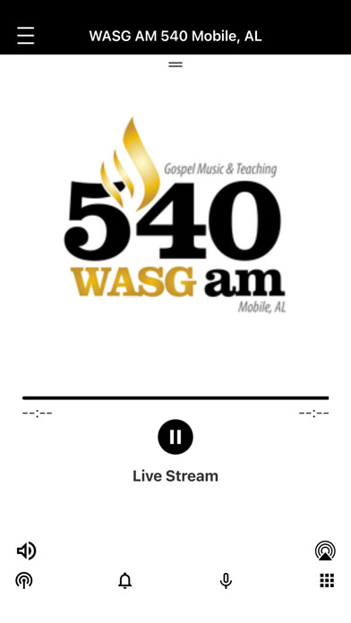 Emulate iPhone app WASG AM 540 Radio using MyAndroid