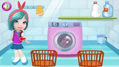 Emulate iPhone app Washing Clothes With Nana using MyAndroid