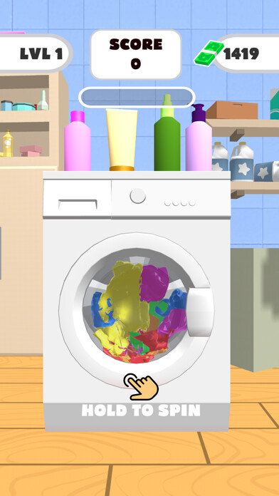 Emulate iPhone app Washing Spinner using MyAndroid