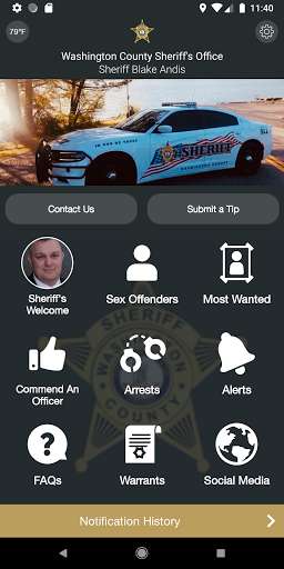 Emulate Android APK Washington County Sheriff