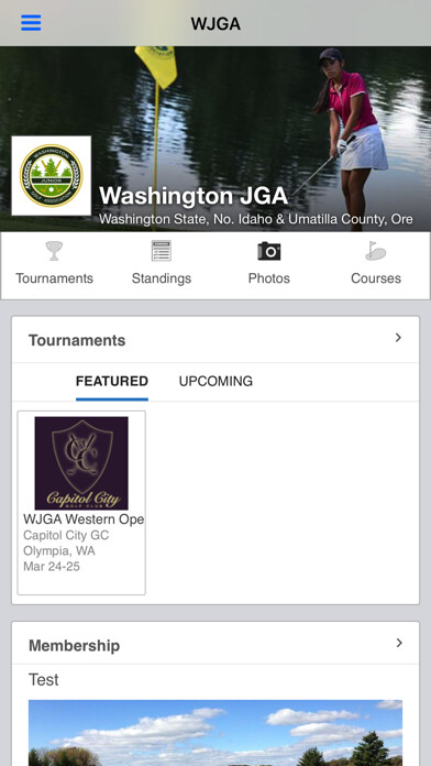 Emulate iPhone app Washington Junior Golf Assoc. using MyAndroid Emulate iPhone app Washington Junior Golf Assoc. using MyAndroid