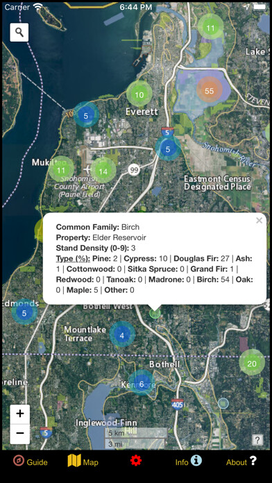 Emulate iPhone app Washington NW Mushroom Forager using MyAndroid