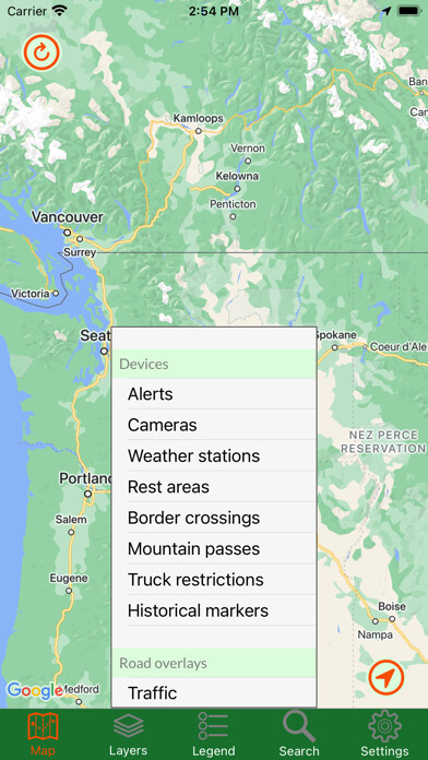 Emulate iPhone app Washington Traveler using MyAndroid Emulate iPhone app Washington Traveler using MyAndroid