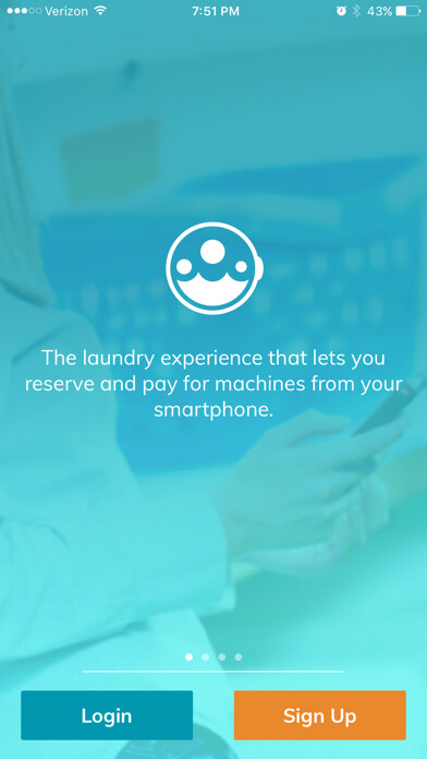 Emulate iPhone app Washlava - Smart Laundry App using MyAndroid
