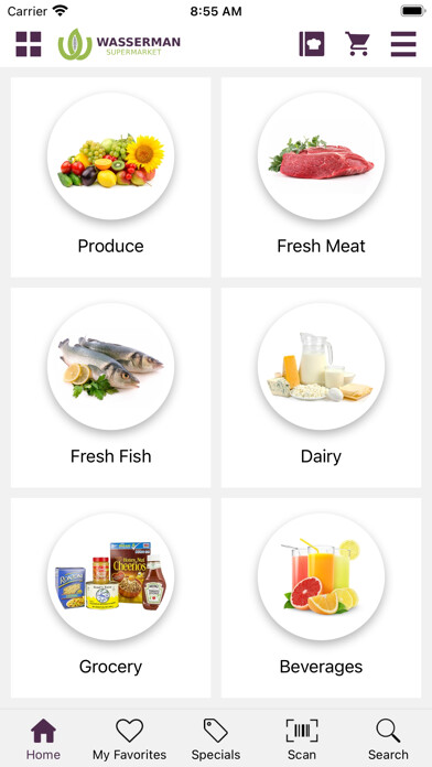 Emulate iPhone app Wasserman Supermarket using MyAndroid