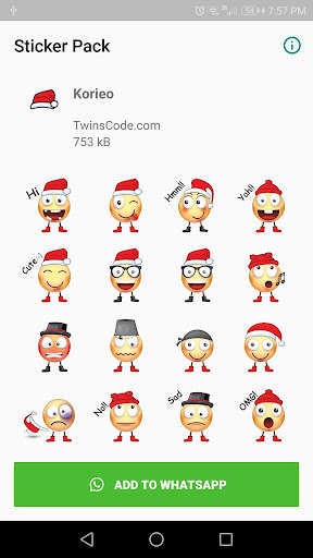 Run android online APK WAStickerApp A Korieo Stickers from MyAndroid or emulate WAStickerApp A Korieo Stickers using MyAndroid