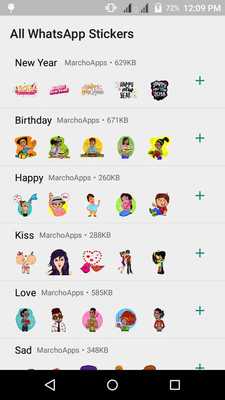 Emulate Android APK WAStickerApps- All WhatsApp Stickers
