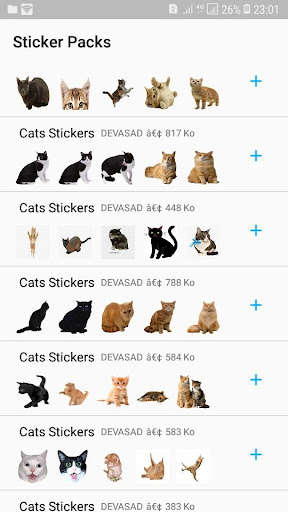 Run android online APK WAstickerApps Cats and kittens Stickers from MyAndroid or emulate WAstickerApps Cats and kittens Stickers using MyAndroid
