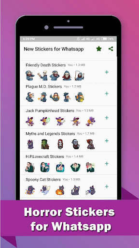 Run android online APK WAStickerApps Horror - Horror Sticker for Whatsapp from MyAndroid or emulate WAStickerApps Horror - Horror Sticker for Whatsapp using MyAndroid