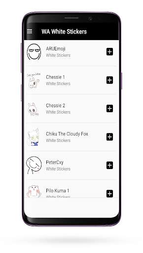 Run android online APK WAStickerApps White Stickers for WhatsApp from MyAndroid or emulate WAStickerApps White Stickers for WhatsApp using MyAndroid