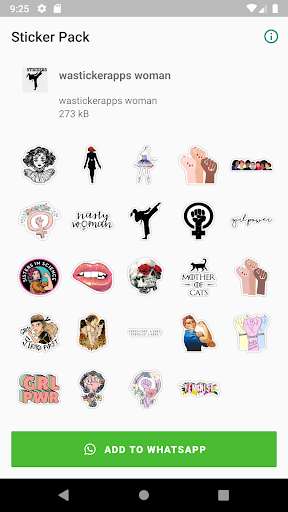 Run android online APK WAStickerApps woman from MyAndroid or emulate WAStickerApps woman using MyAndroid