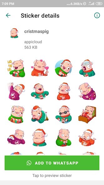 Run android online APK WASticker cute pigs from MyAndroid or emulate WASticker cute pigs using MyAndroid