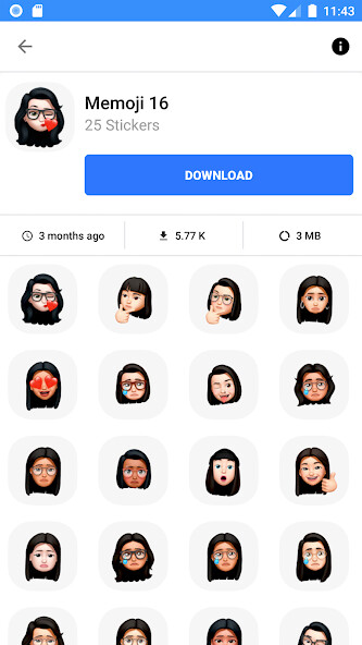 Run android online APK WASticker: Memoji Stickers from MyAndroid or emulate WASticker: Memoji Stickers using MyAndroid