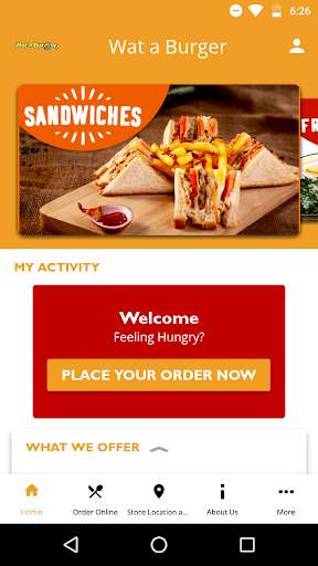 Run android online APK Wat-a-Burger from MyAndroid or emulate Wat-a-Burger using MyAndroid Run android online APK Wat-a-Burger from MyAndroid or emulate Wat-a-Burger using MyAndroid