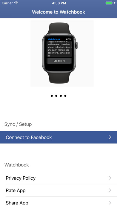 Emulate iPhone app Watchbook for Facebook using MyAndroid