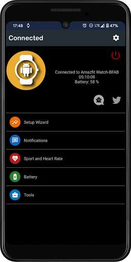 Run android online APK Watch Droid Phone from MyAndroid or emulate Watch Droid Phone using MyAndroid