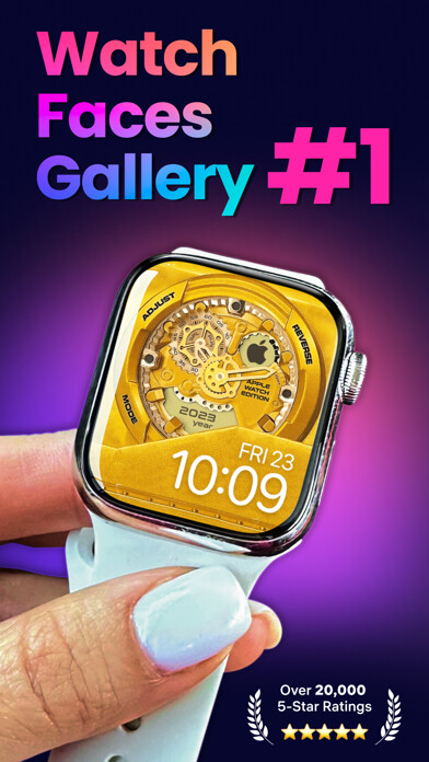 Emulate iPhone app Watch Faces Gallery #1 using MyAndroid