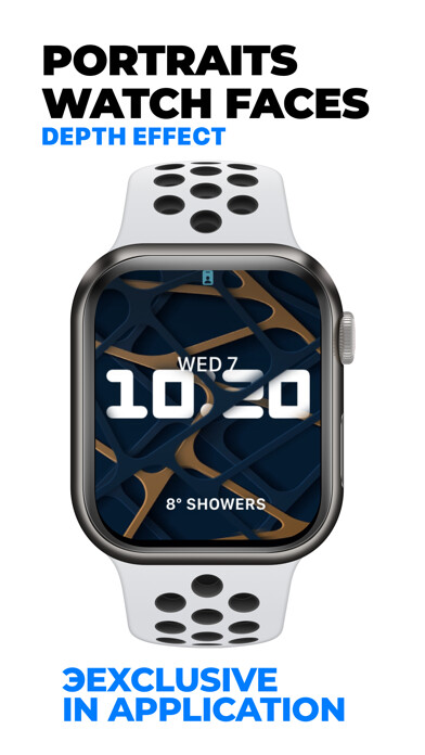 Emulate iPhone app Watch Faces Gallery Portraits using MyAndroid