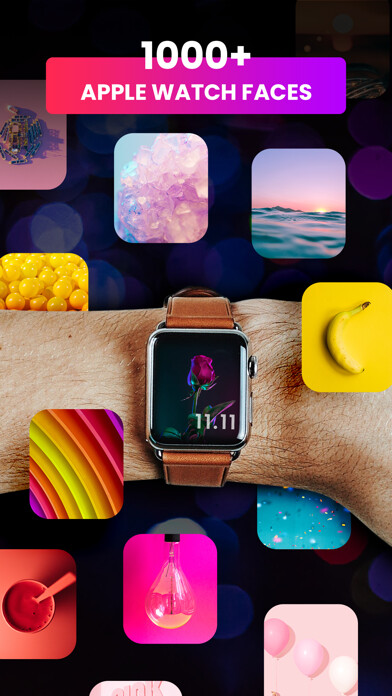 Emulate iPhone app Watch Faces: Wallpaper Maker using MyAndroid