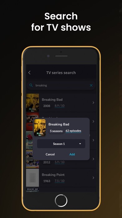 Emulate iPhone app Watch List: TV Series & Movies using MyAndroid Emulate iPhone app Watch List: TV Series & Movies using MyAndroid
