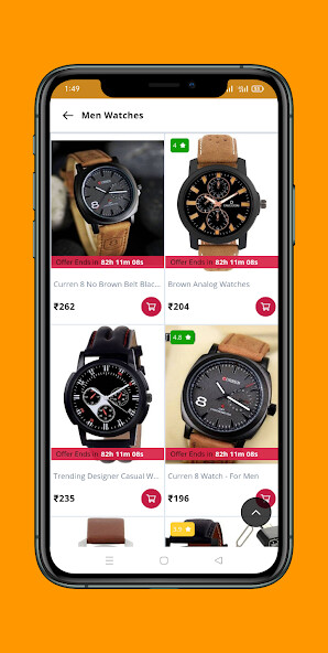 Run android online APK Watch Shopping App India - Men from MyAndroid or emulate Watch Shopping App India - Men using MyAndroid