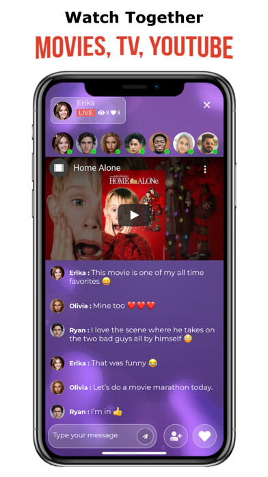Emulate iPhone app Watch Together - Watch Party using MyAndroid