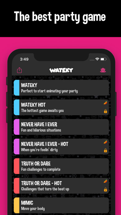 Emulate iPhone app Wateky - Chat Party Games using MyAndroid Emulate iPhone app Wateky - Chat Party Games using MyAndroid