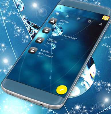 water 3d sms theme with MyAndroid