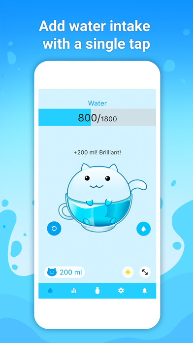 Emulate iPhone app Watercat: drink reminder using MyAndroid Emulate iPhone app Watercat: drink reminder using MyAndroid